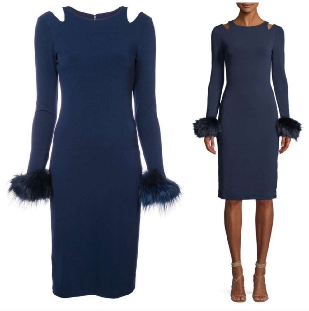 Alice + Olivia Tabitha Genuine  Fox Fur Cuffs  Size 2 $598